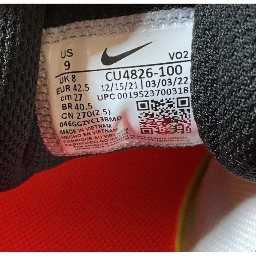 Nike Air Max AP CU4826-100‎ White/Black-Bright Crimson  Men's Size 9